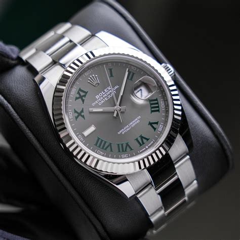 pre owned rolex datejust 41|rolex datejust 41mm wimbledon dial.